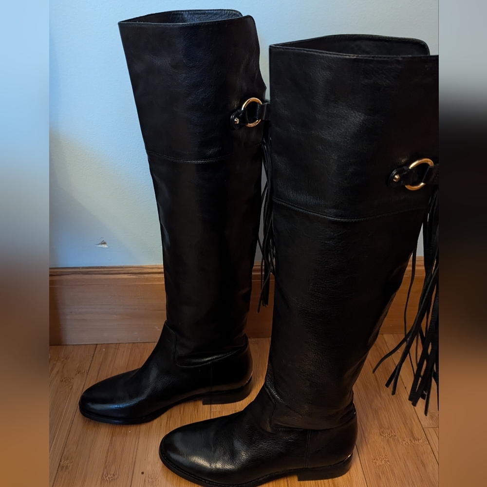 Michael Kors Leather Black Boots‎